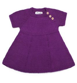 Shortsleeve Cotton Dress 1046 purple